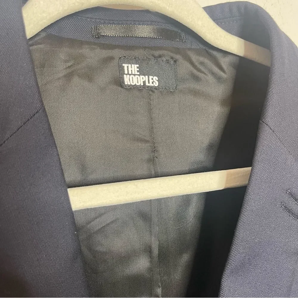 $525 The Kooples Navy Men’s blazer jacket NWT
